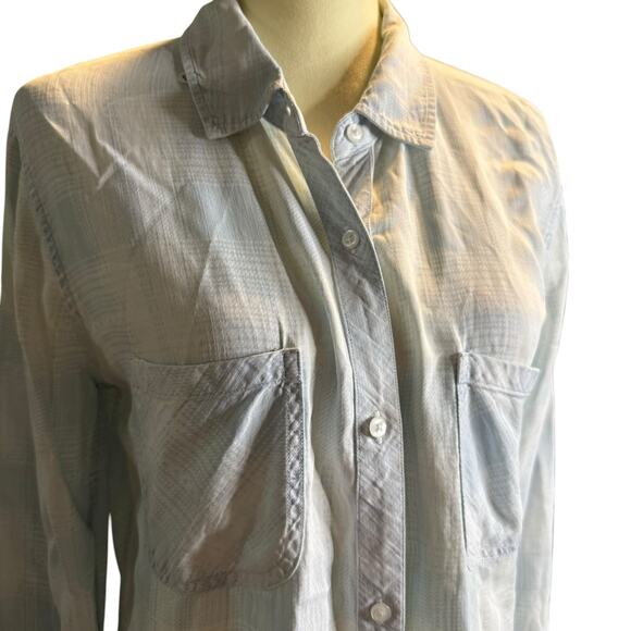 Rails Carter Shirt, Light Vintage Blue, 100% Tencel, Women's Size Medium - Picture 11 of 11